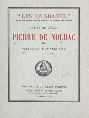 cover image of Pierre de Nolhac